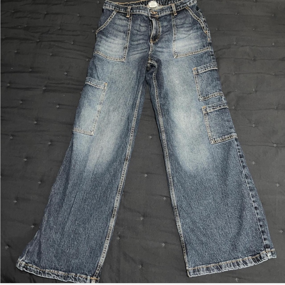 No Boundaries cargo Wide Leg Jeans